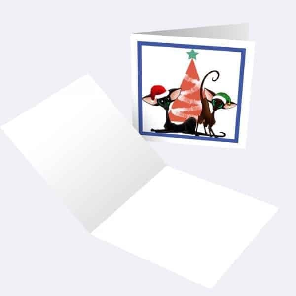 Pack of 10 Siamese and Oriental Christmas Cards - Image 5