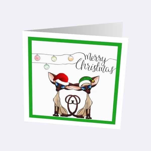 Pack of 10 Siamese and Oriental Christmas Cards - Image 2