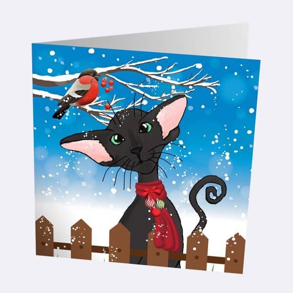 Pack of 10 Siamese and Oriental Christmas Cards - Image 3