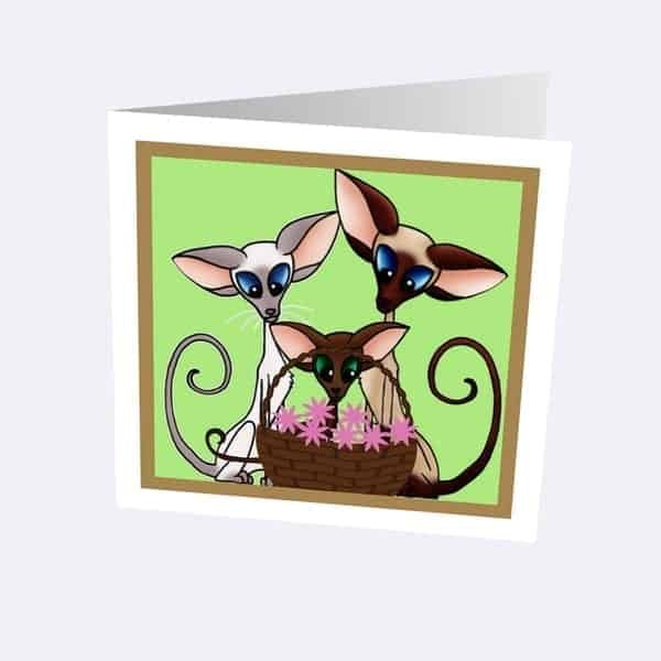 Pack of 10 Siamese & Oriental Any Occasion Cards - Image 2