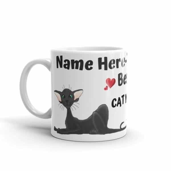 Oriental Cat Mug – Add Own Name - Image 4