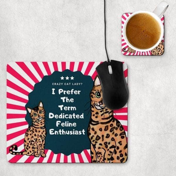 Bengal Cat Mouse Mat