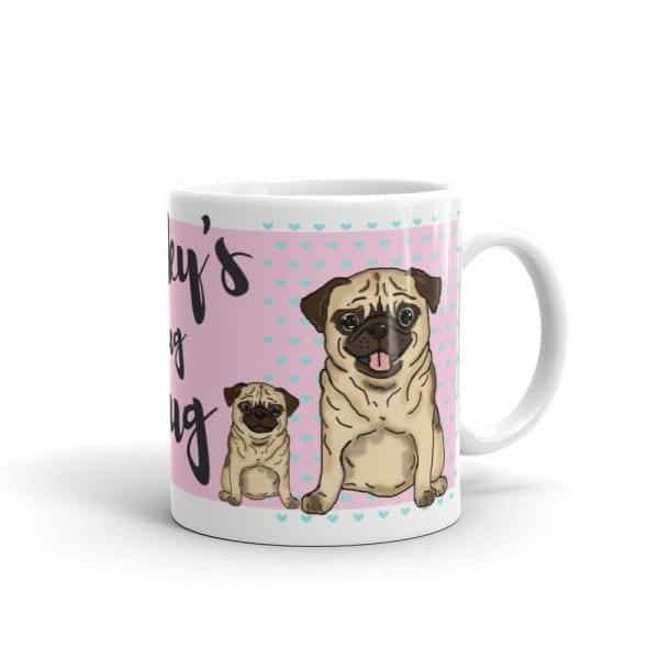 Pug Dog Mug – Add Your Own Name - Image 3