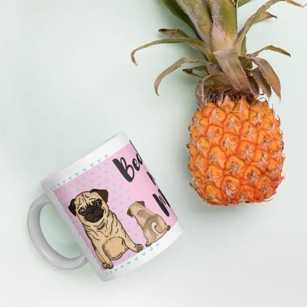 Pug Dog Mug – Add Your Own Name - Image 4