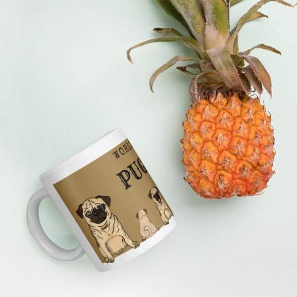 Pug Dog Mug – Worlds Best Dad - Image 4