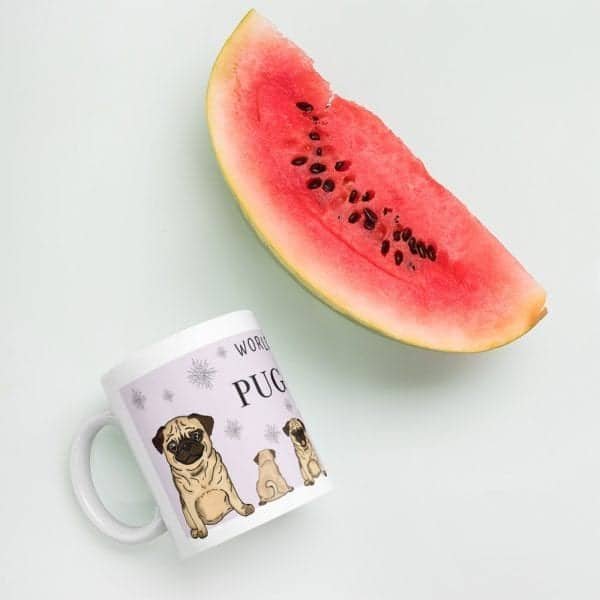 Pug Dog Mug – Worlds Best Mum - Image 5