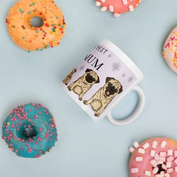 Pug Dog Mug – Worlds Best Mum - Image 6