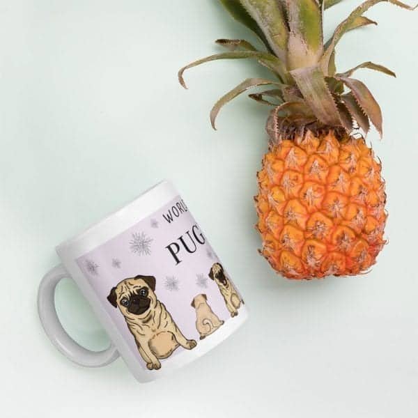 Pug Dog Mug – Worlds Best Mum - Image 4