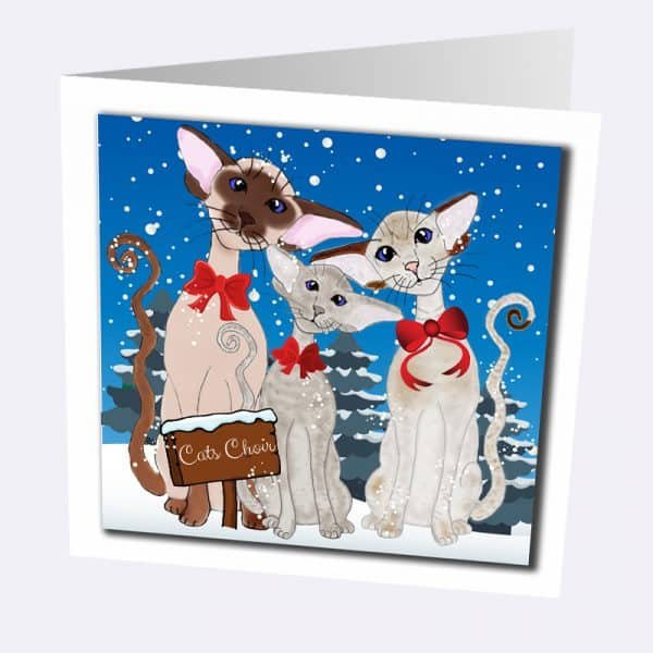 Siamese Christmas Card