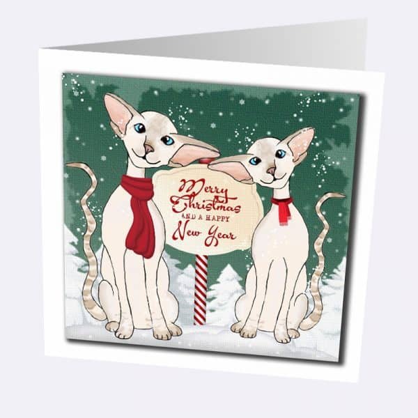 Siamese Christmas Card