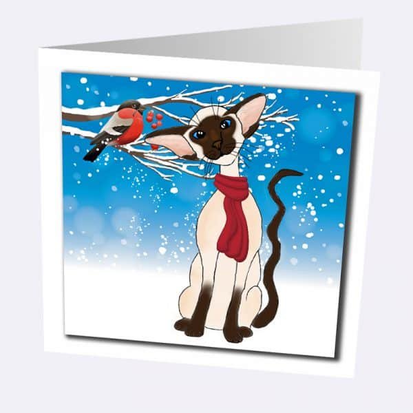 Siamese Christmas Card