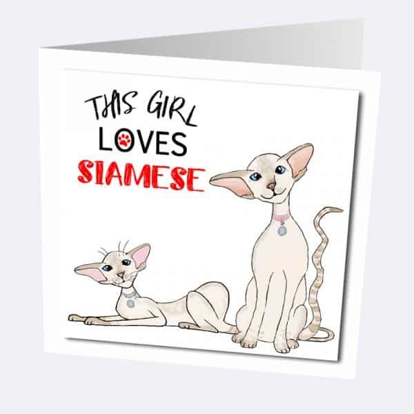 Siamese Greetings Card