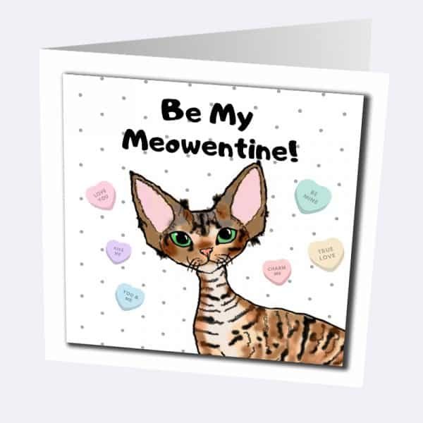 Devon Rex Greetings Card