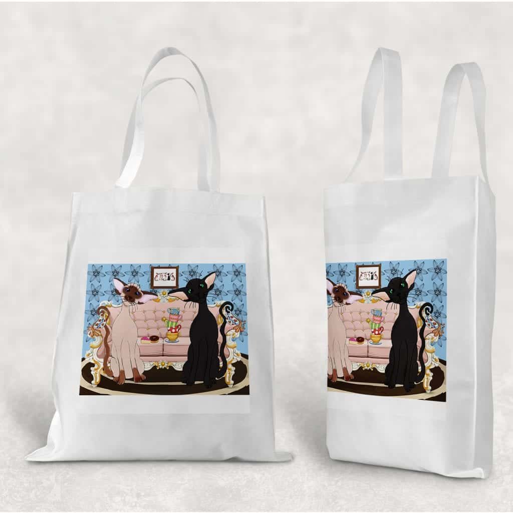 Siamese and Oriental Tote Bags - Cattylicious Gift Shop