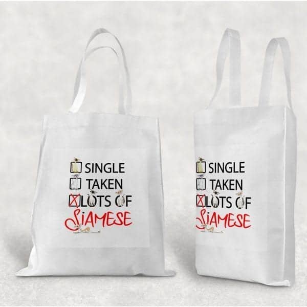 Siamese Tote Bags