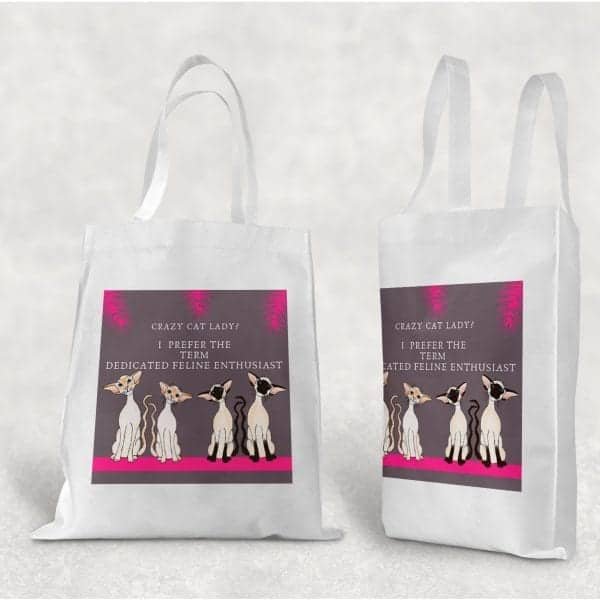 Siamese Tote Bags