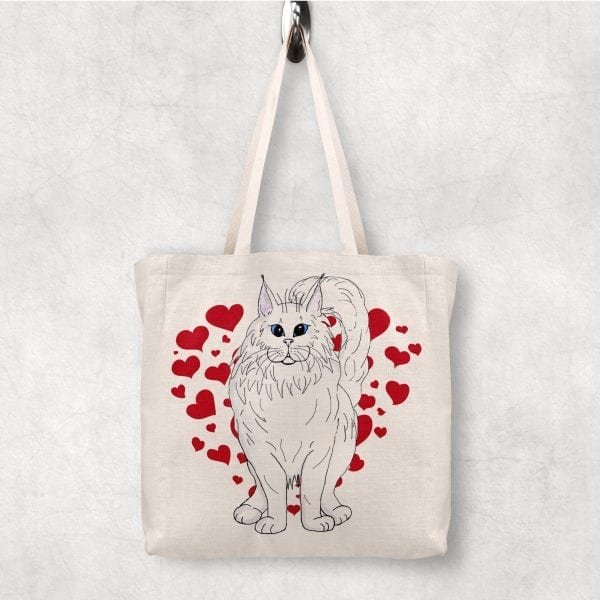 Maine Coon Tote Bags