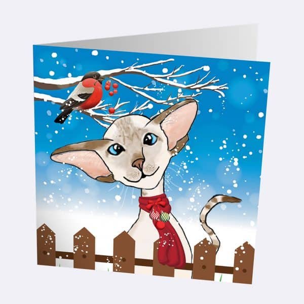 Pack of 10 Siamese and Oriental Christmas Cards - Image 3