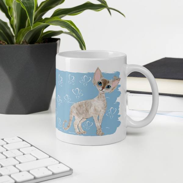 Devon Rex Cat Mug - Image 4