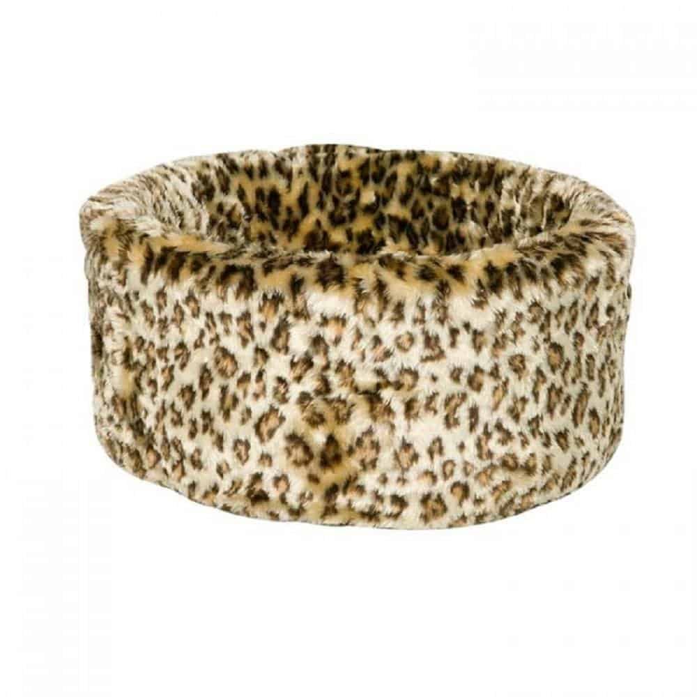 leopard print cat bed