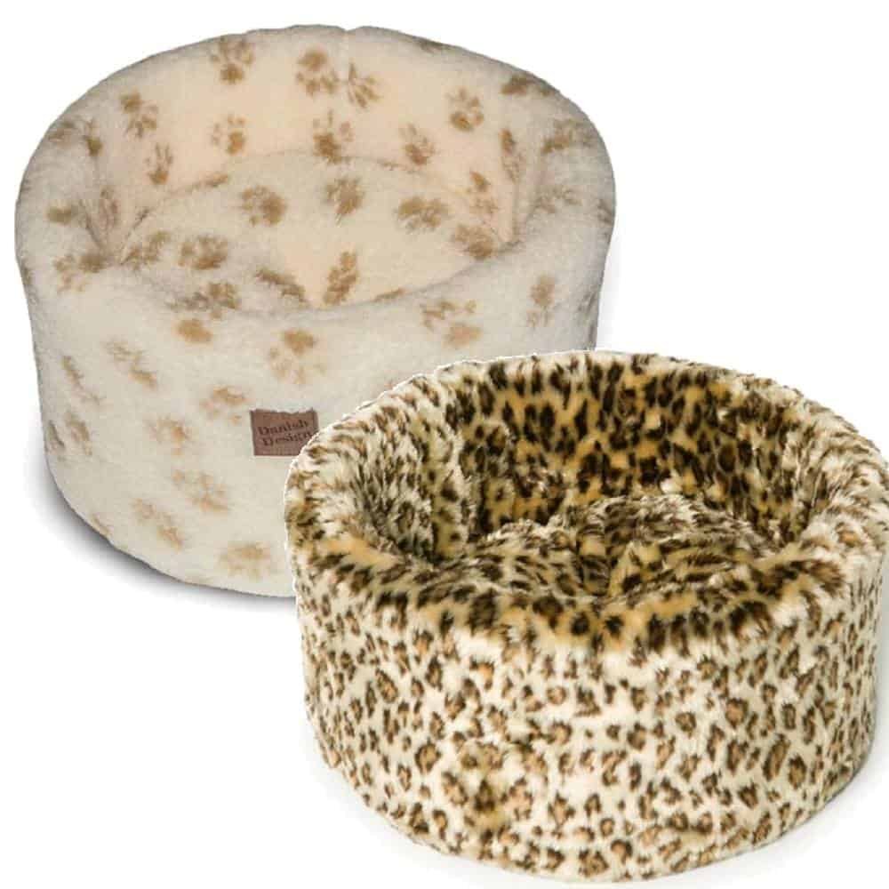 Danish Design Cosy Cat Bed Leopard Print By Cattylicious Gift Shop