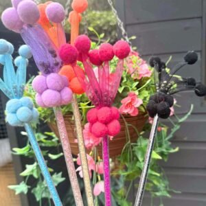 Luxury Bells & Balls Cat Teaser Wand