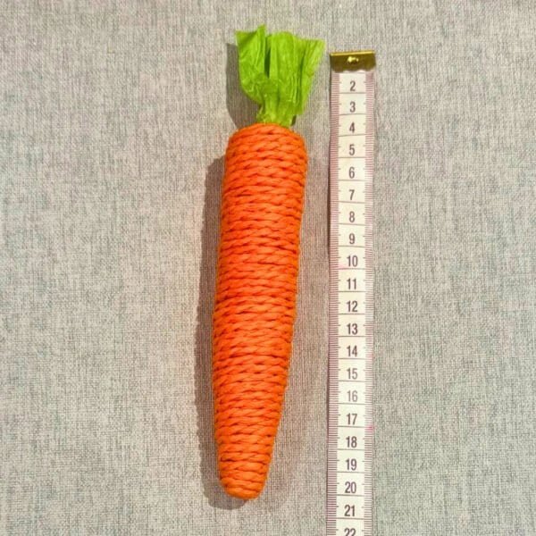 Carrot Shaped Chew and Scratch Toy - Image 2