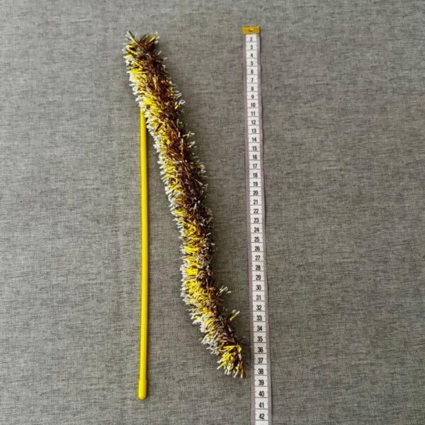 Golden Glow Tinsel Teaser Wand - 40cm - Image 2