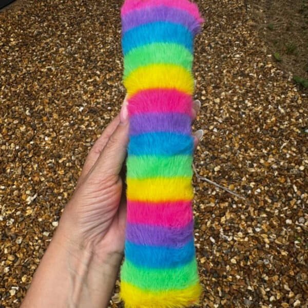 Rainbow Kicker Pillow, Chew Toy & Crinkle Toy