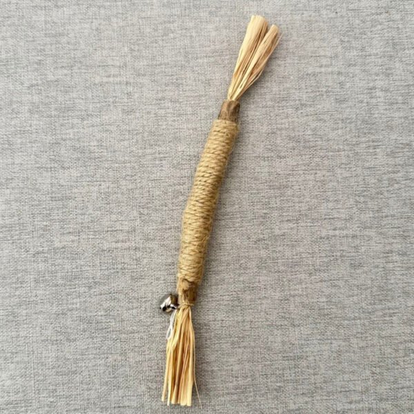 Sisal Cat Chew Stick with Bell – 100% Safe & Perfect for Teeth Cleaning - Image 4