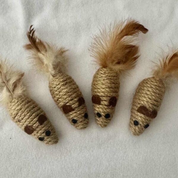 Sisal Mouse Chew Toy – Perfect for Teeth Cleaning - Image 2